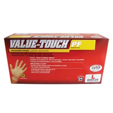 SAS SAFETY SAS Safety 6594-20 Value Touch Powder Free Glove; XL SAS-6594-20